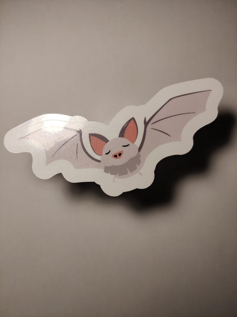 Vleermuis Sticker - Handgemaakte Stickers - Journaling - Bullet Journal - Scrapbooking - Leuke Stickers - Laptop Sticker - Telefoon Sticker - Cute - Dier - Lief